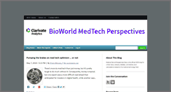 Desktop Screenshot of mdd.blogs.medicaldevicedaily.com