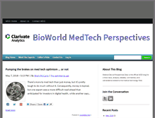 Tablet Screenshot of mdd.blogs.medicaldevicedaily.com